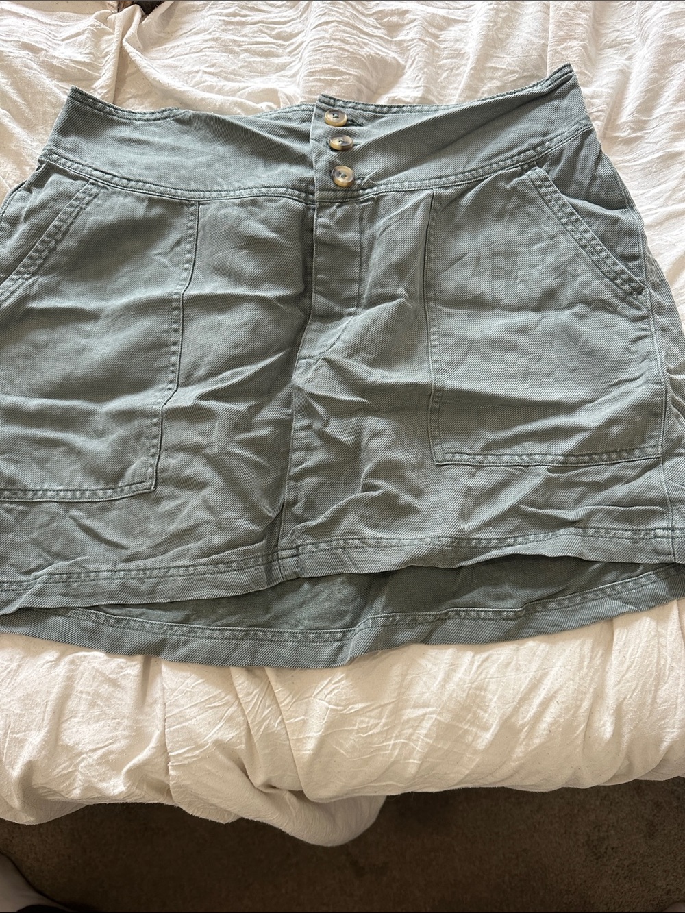 aerie Light Sage Green Mini Skirt